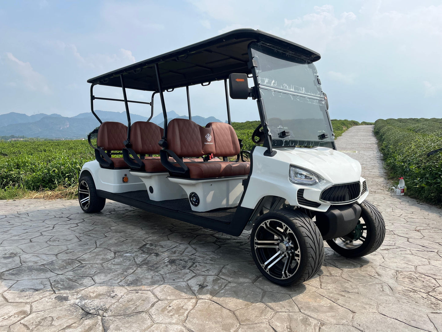 COOLBABY TXV44 Unleash Luxury and Power with 6 Passenger Golf Cart for Supreme Performance - COOL BABY