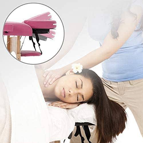 COOLBABY KYBJ-301 Portable Fitness Massage Table Professional Adjustable Folding Bed With 3 Sections Wooden Frame Ergonomic Headrest With Carrying Bag - CoolBabyMass