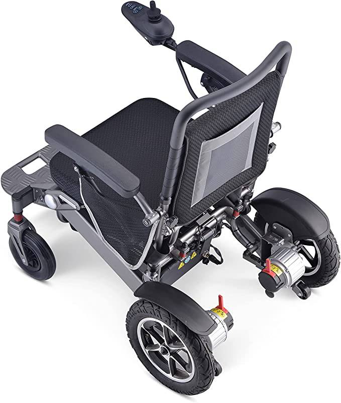 COOLBABY YL-9000: Portable Aluminum Electric Wheelchair with Remote Folding for Elderly and Disabled Users - COOL BABY