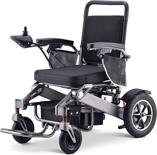 COOLBABY YL-9000: Portable Aluminum Electric Wheelchair with Remote Folding for Elderly and Disabled Users - COOL BABY