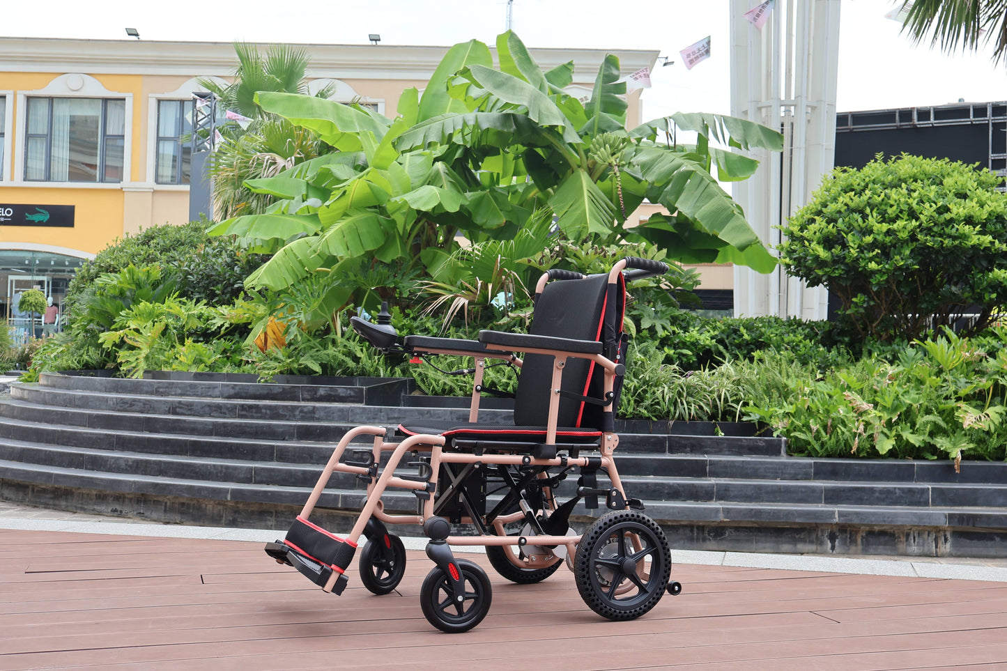 ENJOYCARE EPW67A: Lightweight Wheelchair with Brushless Motor and Solid Iron Body - COOL BABY