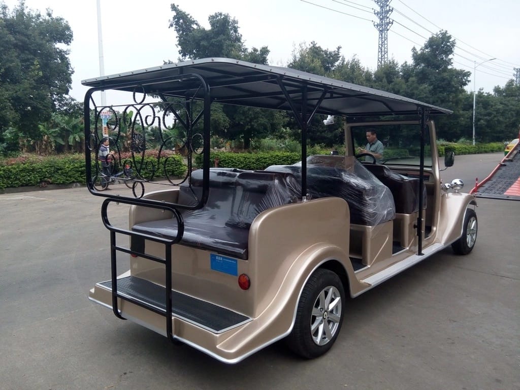 LT-S8: 8-Seater Vintage Tour Cart - COOLBABY