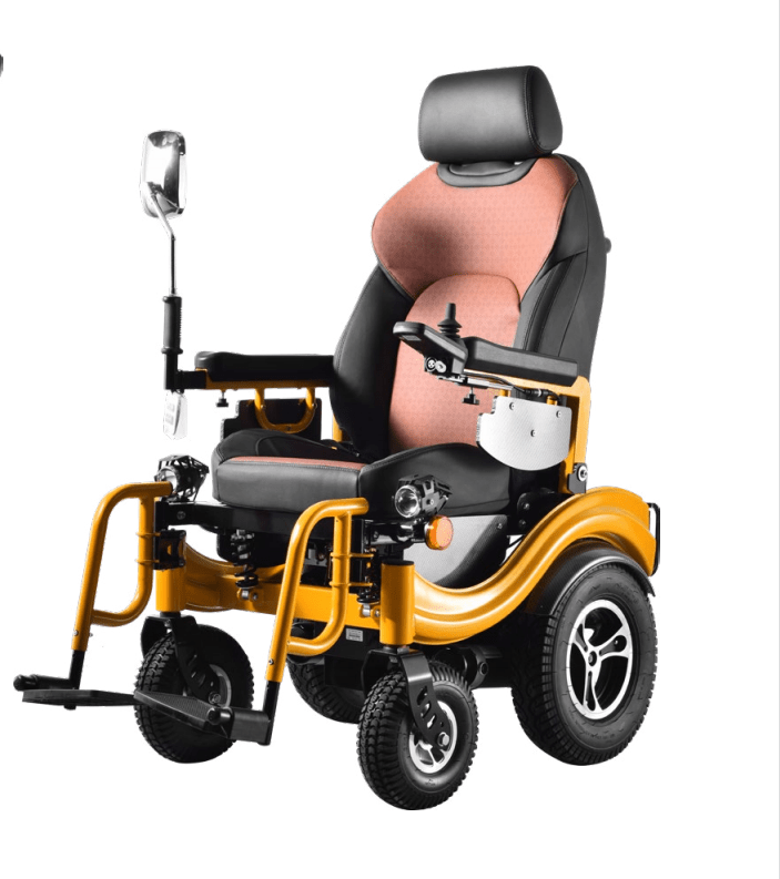 COOLBABY ZZR-S680 Electric Wheelchair 500W2Double Motor Width 48cm360° High Back Electric Wheelchair for The Elderly - COOL BABY