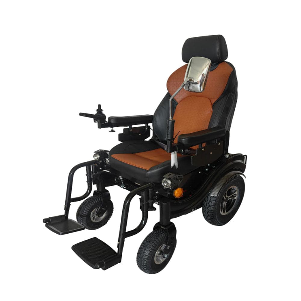 COOLBABY ZZR-S680 Electric Wheelchair 500W2Double Motor Width 48cm360° High Back Electric Wheelchair for The Elderly - COOL BABY