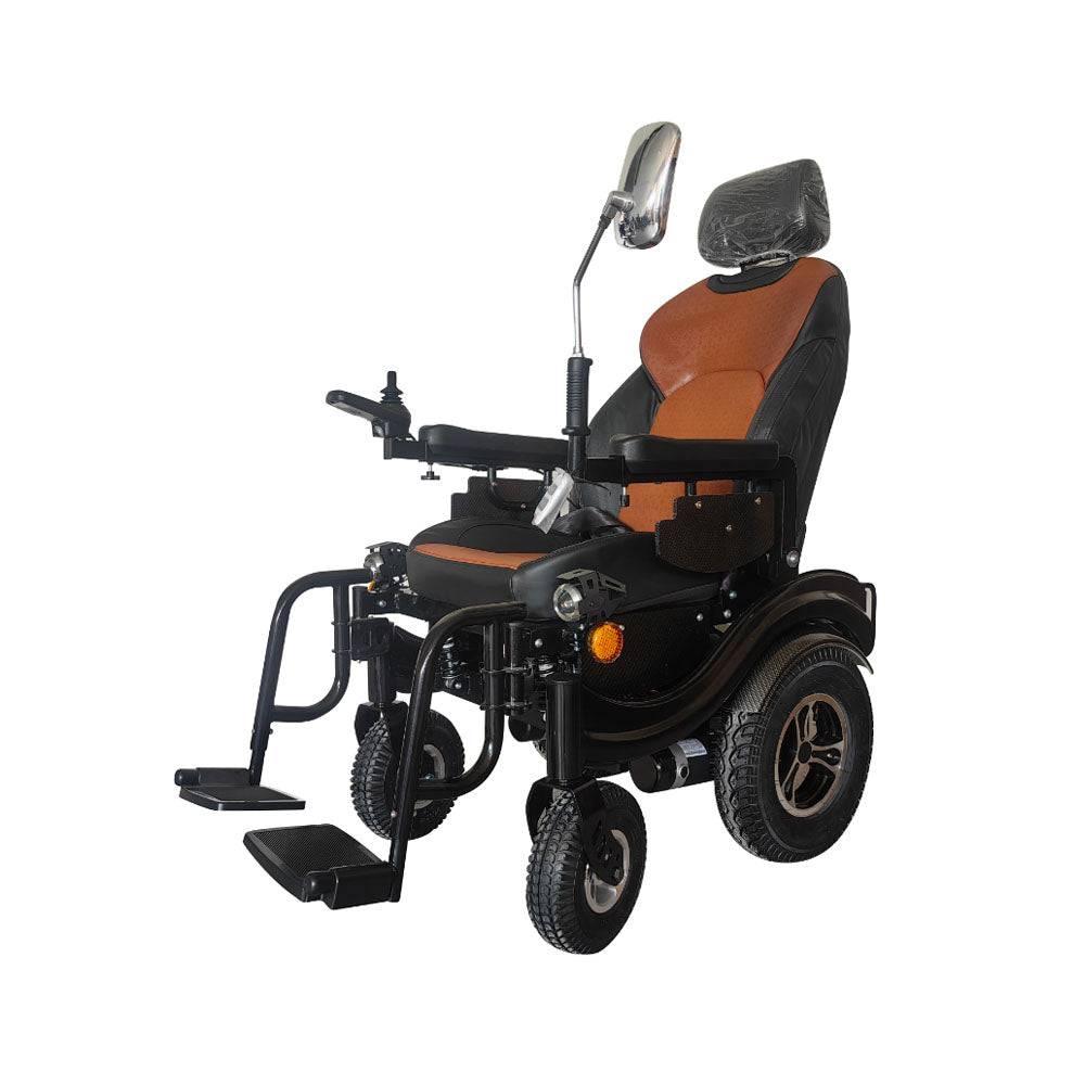 COOLBABY ZZR-S680 Electric Wheelchair 500W2Double Motor Width 48cm360° High Back Electric Wheelchair for The Elderly - COOL BABY